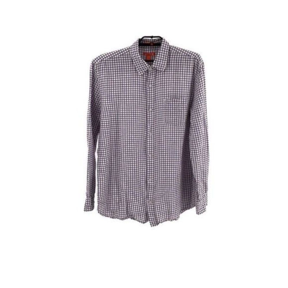 Joe Fresh Mens Casual Plaid Button Down SIZE XLARGE SHIRT  LINEN COTTON MATERIAL